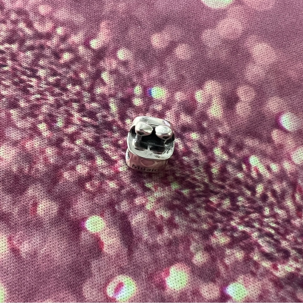 Silver & Pink Earbuds Love Music Charm for Pandora Braclets - Picture 7 of 9